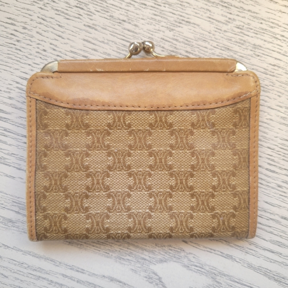 Vintage Celine Kiss Lock Coin Purse